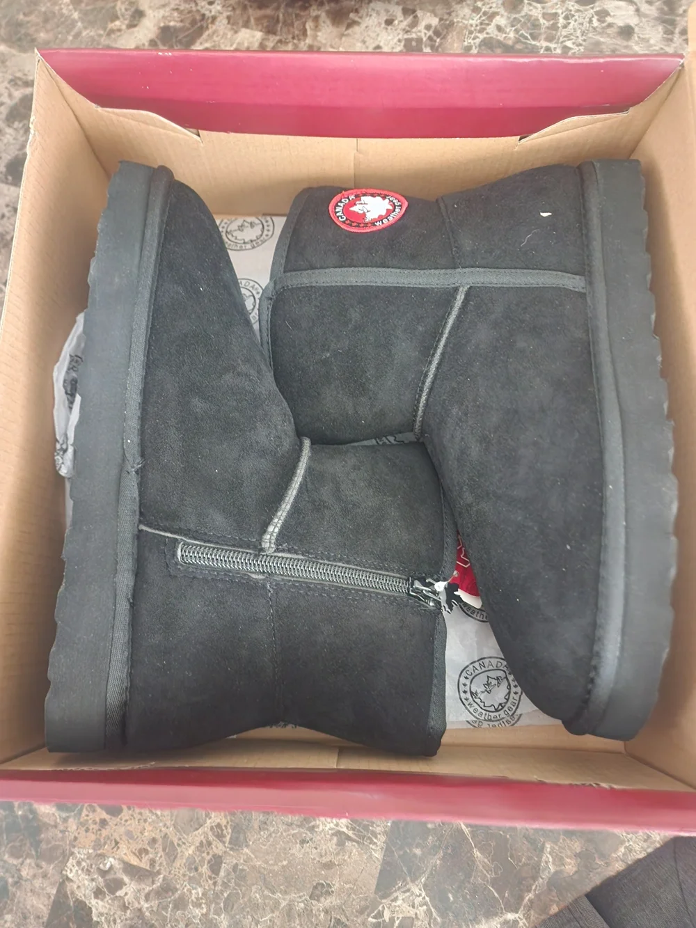 NWT Canada Weather Gear Black Platform Winter Boots Women’s Size 8 w/ Box